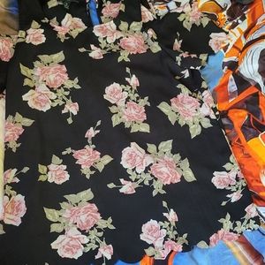 Nice floral cold shoulder top